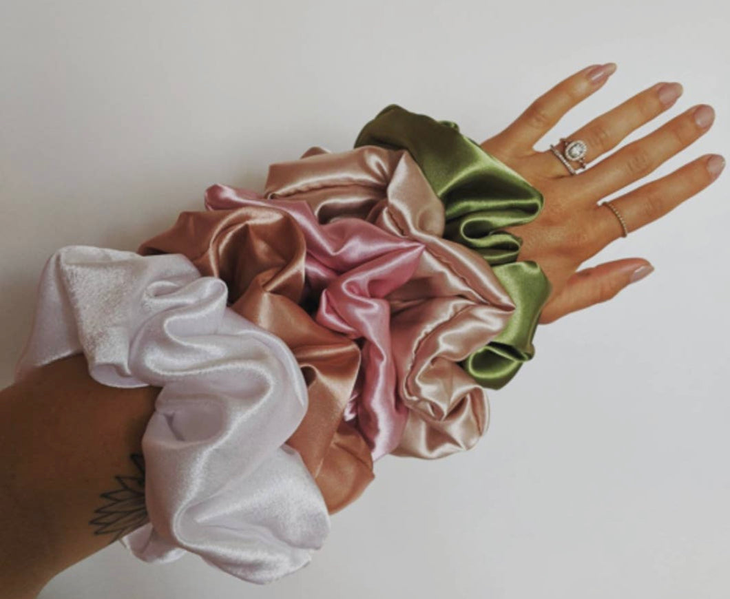 Jumbo Silk Scrunchies