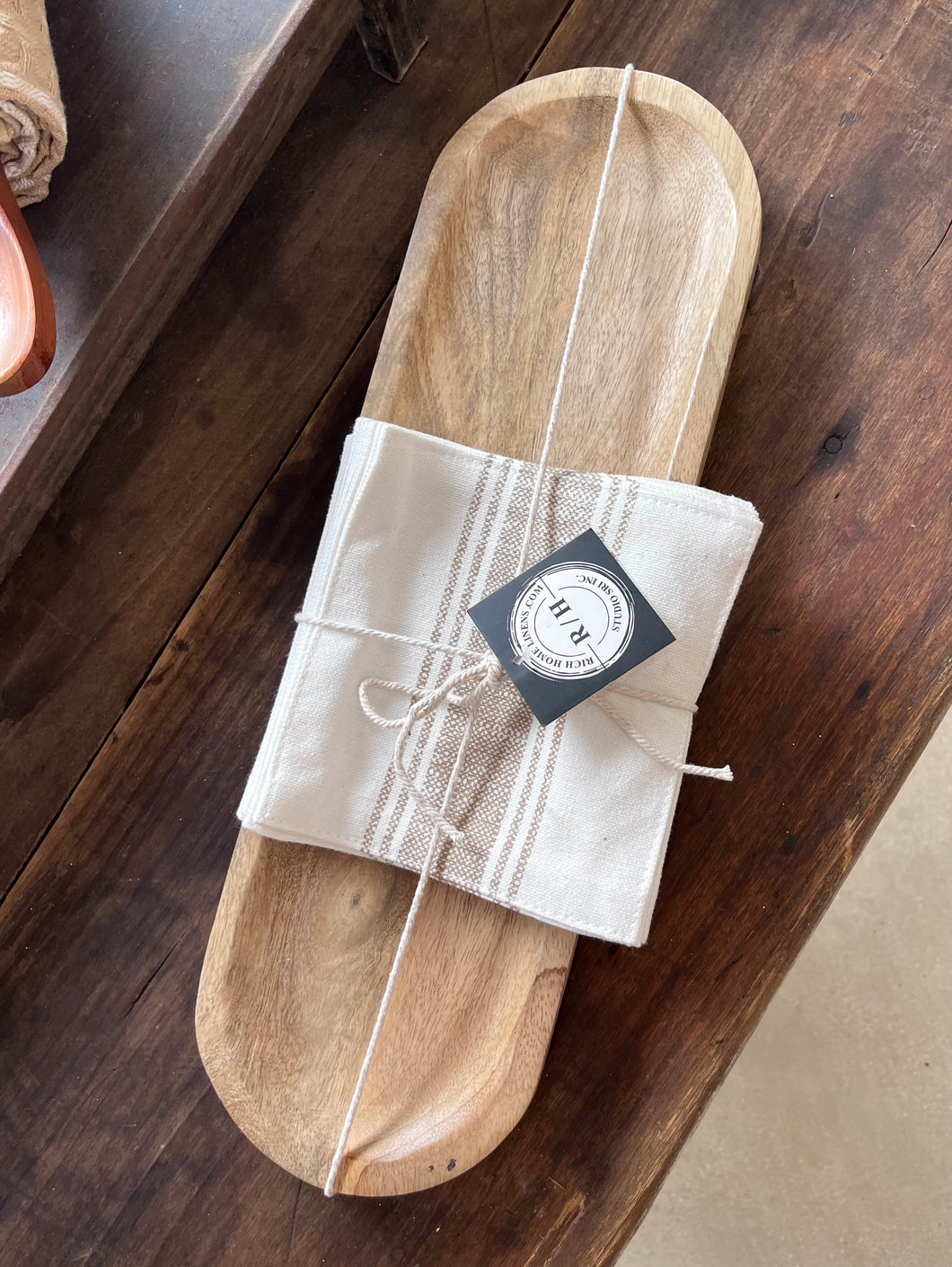 Wood Serving Tray / Coaster Set