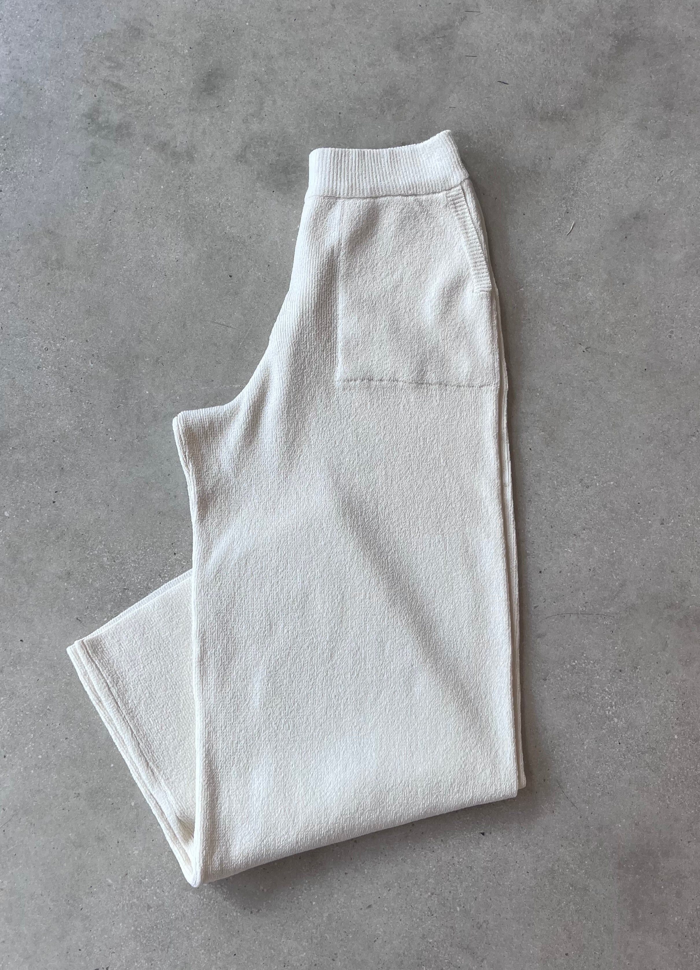 Cream Knit Pants