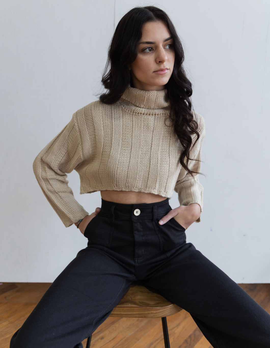 The Oat Cropped Sweater