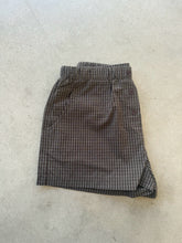 Load image into Gallery viewer, Brown plaid boxer shorts
