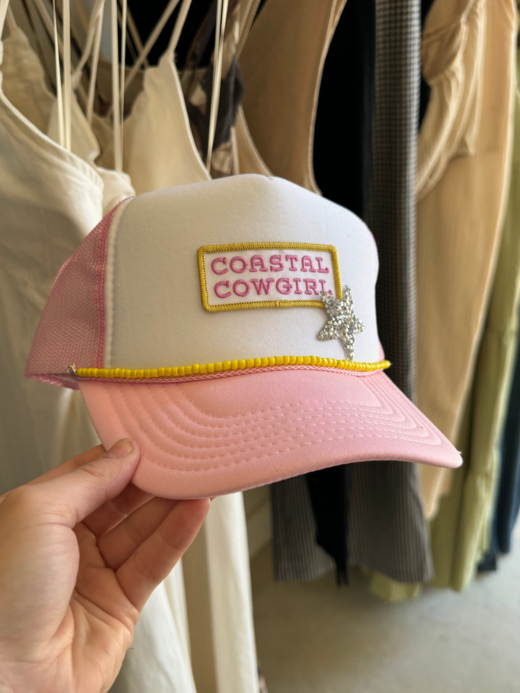 Coastal cowgirl trucker